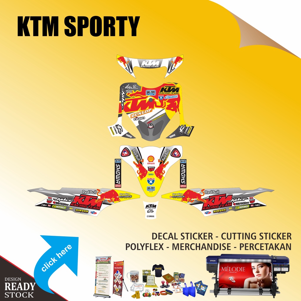 สติ๊กเกอร์ YAMAHA MIO SPORTY KTM SPORTY