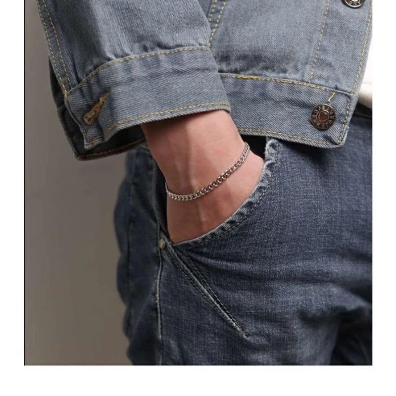 TITANIUM CHAIN BRACELET MENS & WOMENS BRACELET