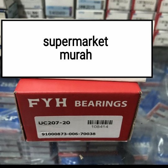 ✨ใส่ใหม่หมอนบล็อกแบริ่ง Uc 207-20 เช่น: 1 1/4 หรือ 3175 มม. ฟห์