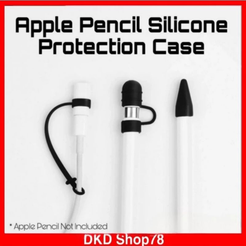 เคส Apple Pencil Anti-Lost Soft Silicone Rubber Pencil Protector
