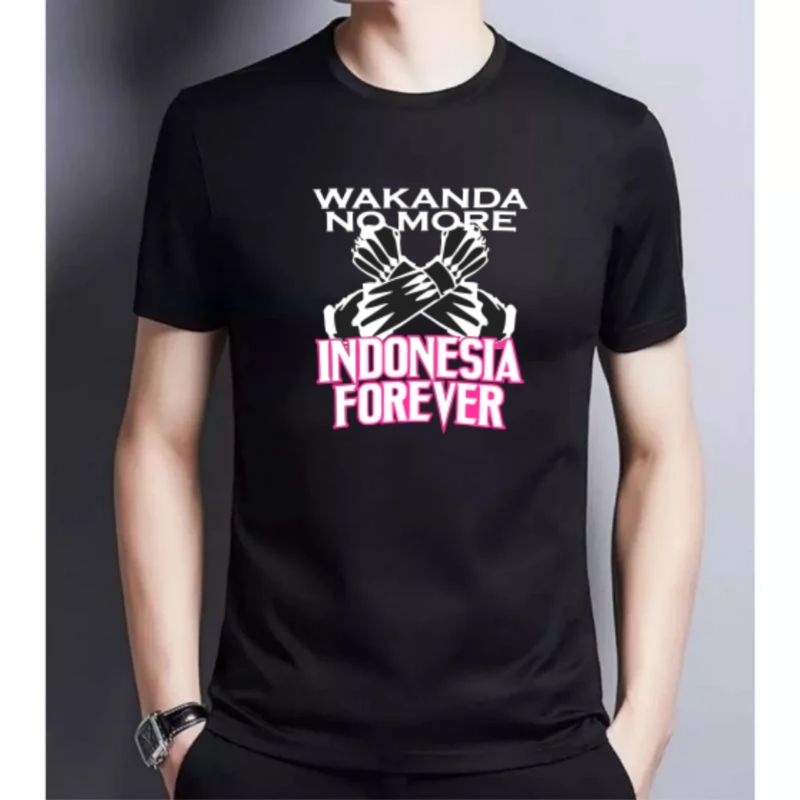 เสื้อผ้าสําหรับผู้ใหญ่ WAKANDA NO MORE INDONESIA2/เสื้อยืดสําหรับผู้ใหญ่สําหรับผู้ชายและผู้หญิงพร้อม