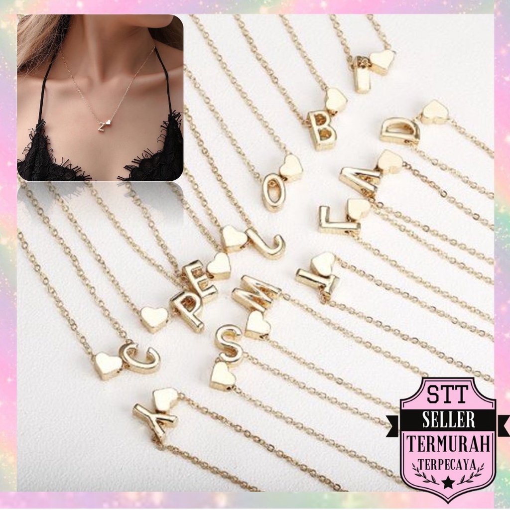 STT Love สร้อยคอสแตนเลสขนาดเล็ก สร้อยคอแฟชั่นเกาหลี สร้อยคอโซ่เครื่องประดับผู้หญิง (NZ)