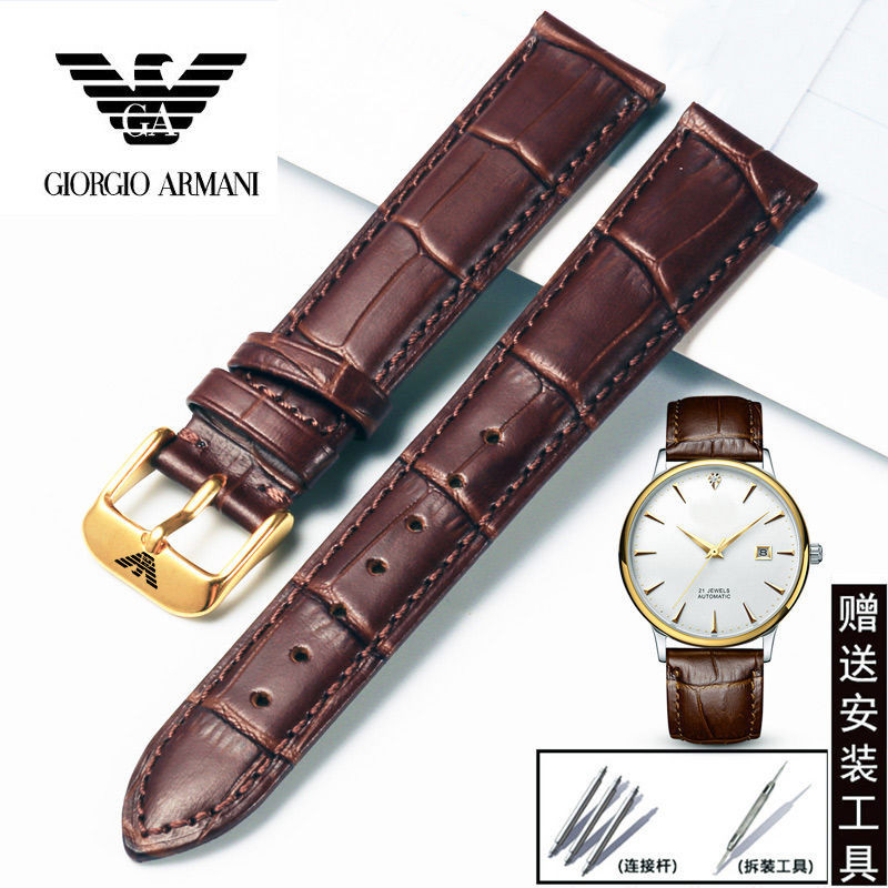 สายนาฬิกาข้อมือ หัวเข็มขัด อุปกรณ์เสริม สําหรับ Armani AR60007 1981 2434 0389