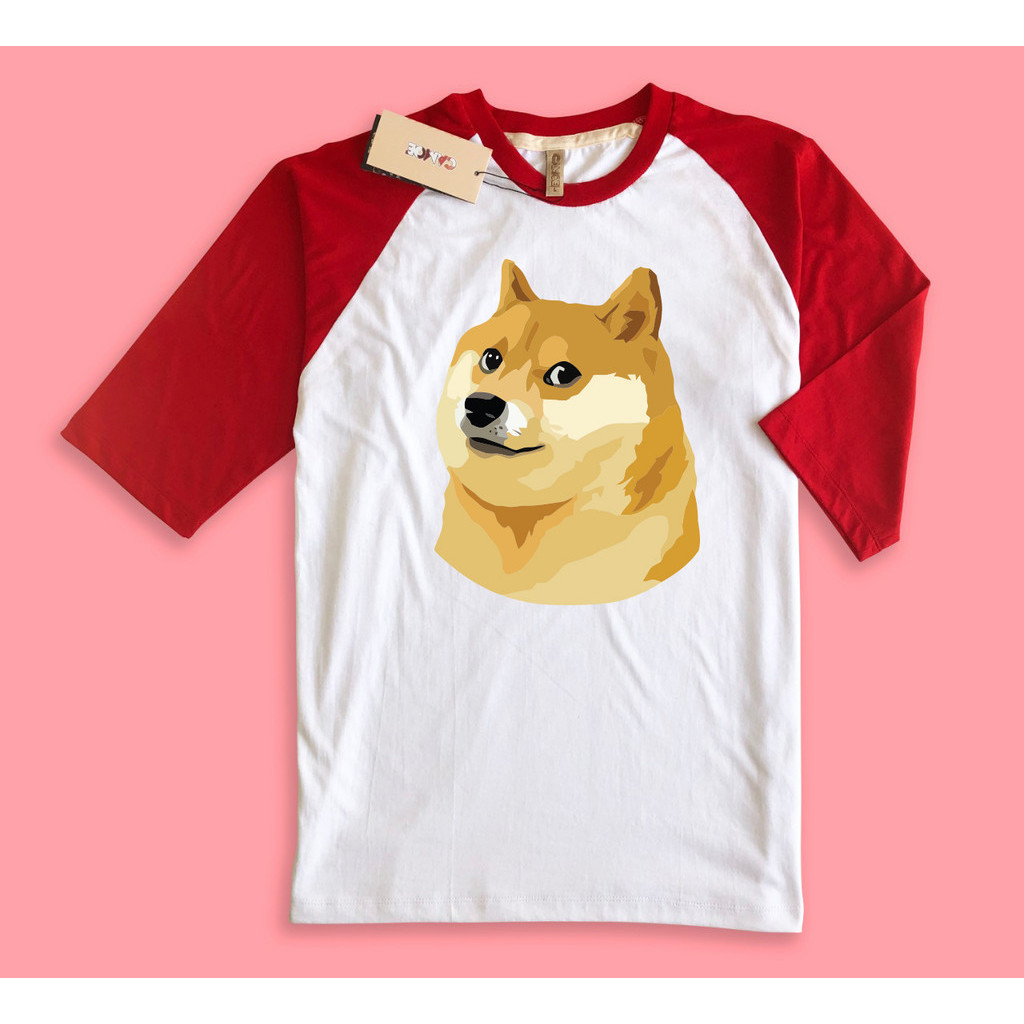 เสื้อยืด Camo Raglan Crypto Meme Coin Doge Coin