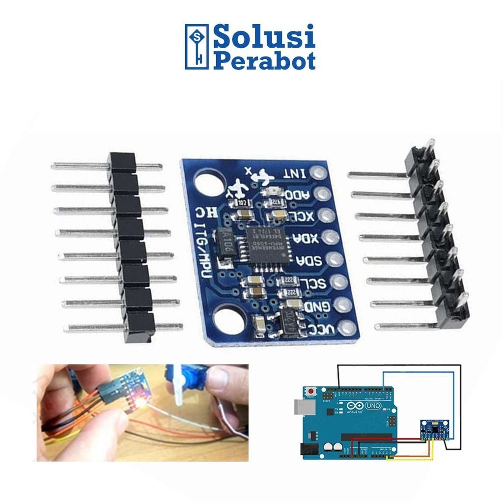 แกน Gyro โมดูล MPU-6050 GY-521 SP / GY521 MPU6050 6DOF โมดูล Accelerometer Gyroscope Triaxial