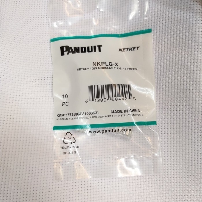 Panduit Modular Plug Rj 45 Netkey Connector Nkplg-X @10Bh