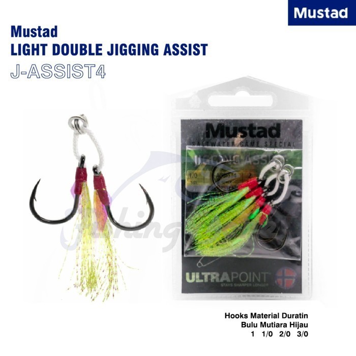 Mustad Light DOUBLE JIGGING ASSIST J-ASIST 4 - คันเบ็ดตกปลา ไลท์จิ๊ก