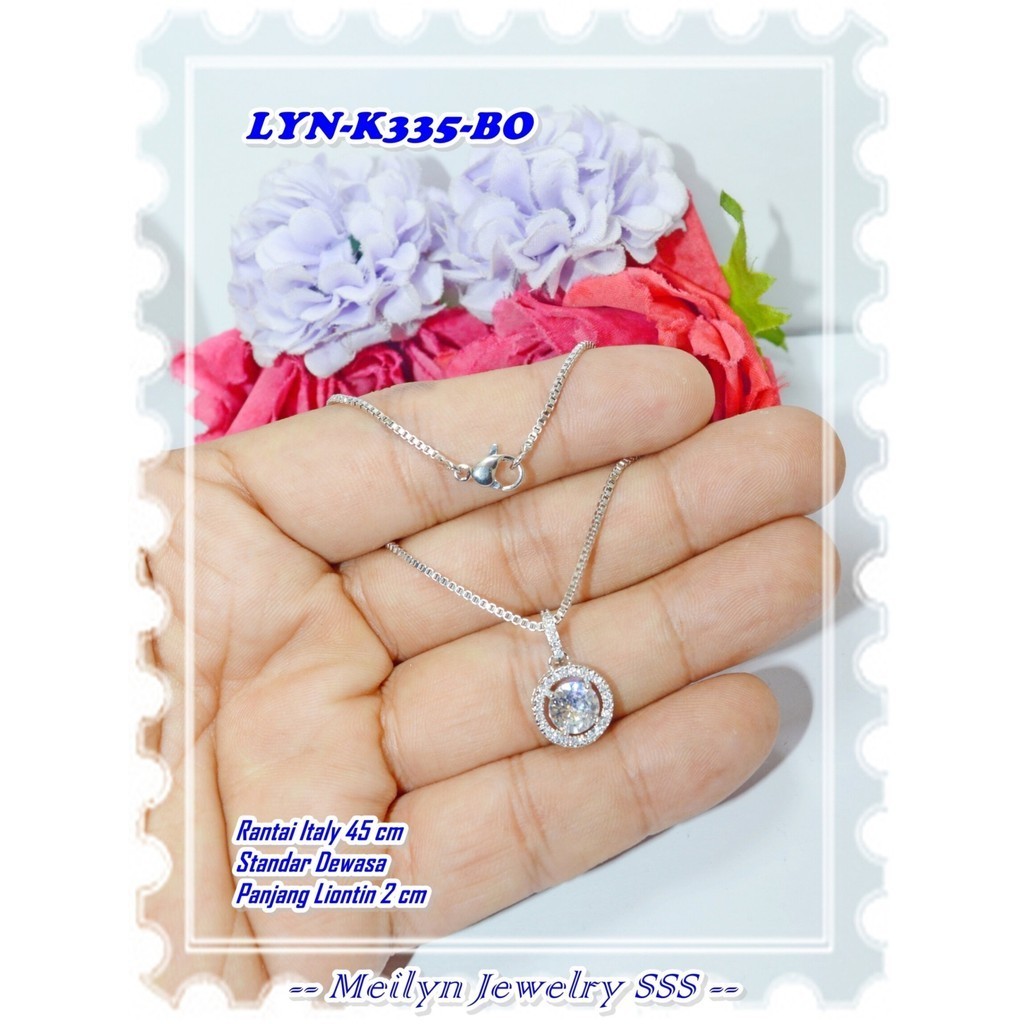 Original Meilyn Brand 18K Gold Plated LYN-K335-BO Silver Necklace