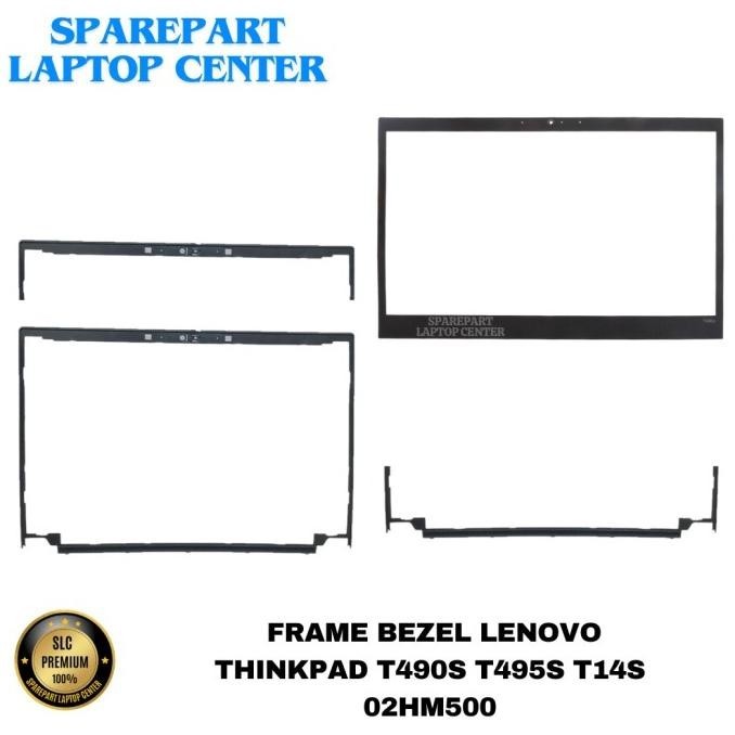 กรอบแล็ปท็อป B ThinkPad T490S T495S T14S LCD ฝาครอบกรอบด้านหน้า 02HM500 รับประกัน