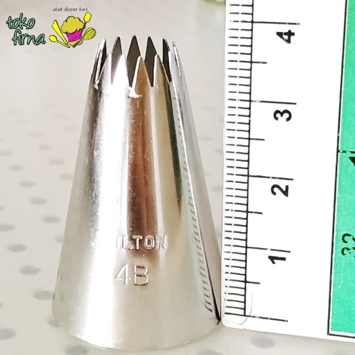 แม่พิมพ์เค้กชีส Sago - เข็มฉีดยา 4b - Star Shell - Open Star - no. 4b