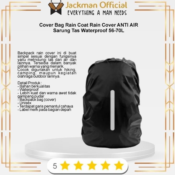 Rain Coat Rain Cover กระเป๋ากันน้ํา - ผ้าคลุมกระเป๋ากันน้ํา 56-70L