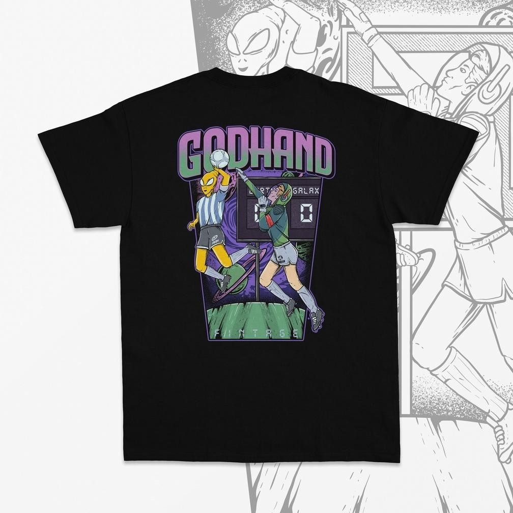 Fintage The Godhand Finttage Tees Fintage The Godhand เสื้อยืดสําหรับผู้ชายและผู้หญิง