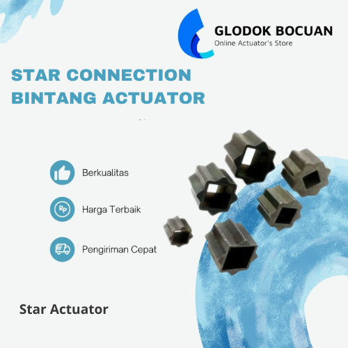 11 x 9 Star Actuator Socket Actuator Star Connector Actuator 9x11
