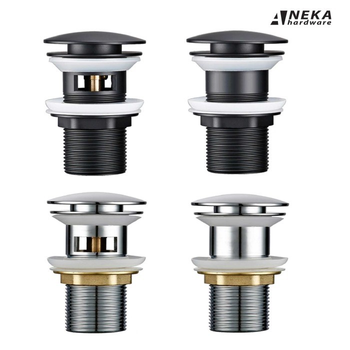 ล่าสุด Pop Up Sink Drain / Overflow & Non-Overflow Press Drain Head