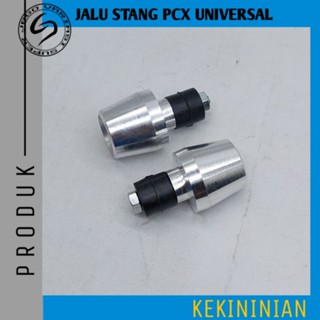 Jalu ชุดแฮนด์บาร์โครเมี่ยม PCX ซ้าย ขวา สีดํา สําหรับ Nmax ADV PCX Vario Beat Other Universal