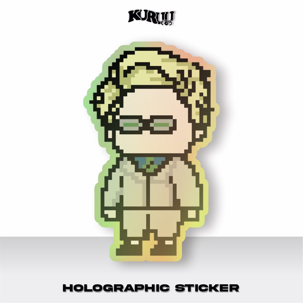 สติ๊กเกอร์ Kuruu Pixel Hologram Anime Jujutsu Kaisen/JJK - Nanami