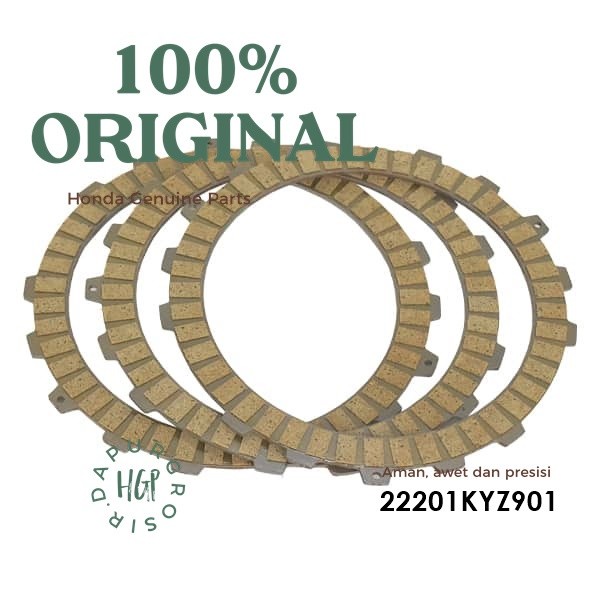 Supra X 125 Helm In แผ่นคลัทช์ แผ่นคลัทช์แรงเสียดทาน AHM ดั้งเดิม - 22201KYZ901