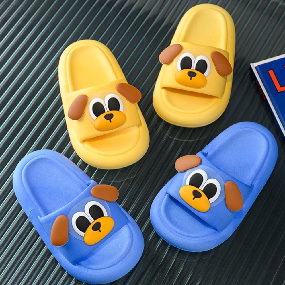 9.9 PUNCAK OKbaby B325 นําเข้าตัวละครน่ารักเลอะเทอะรองเท้าแตะสําหรับเด็กชายและเด็กหญิงรองเท้าแตะลําล