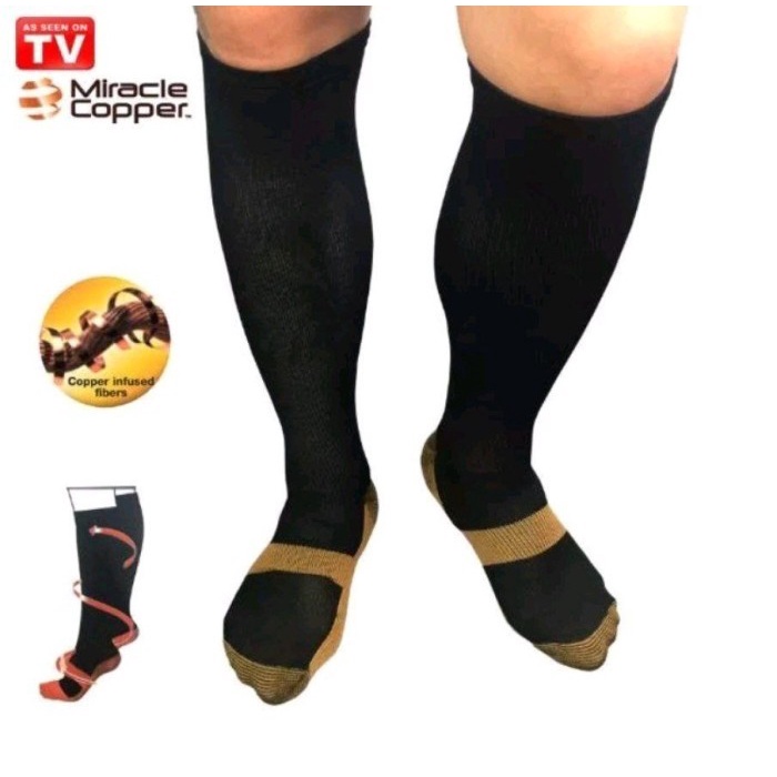 Diawell Diabetic Miracle Copper Socks Stovepipe Healthy LED คุณภาพสูง