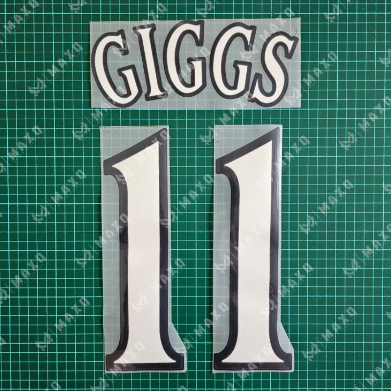 [ Nameset ] JERSEY MAN UNITED HOME 1999 / 2002 CHAMPIONS GIGGS 11