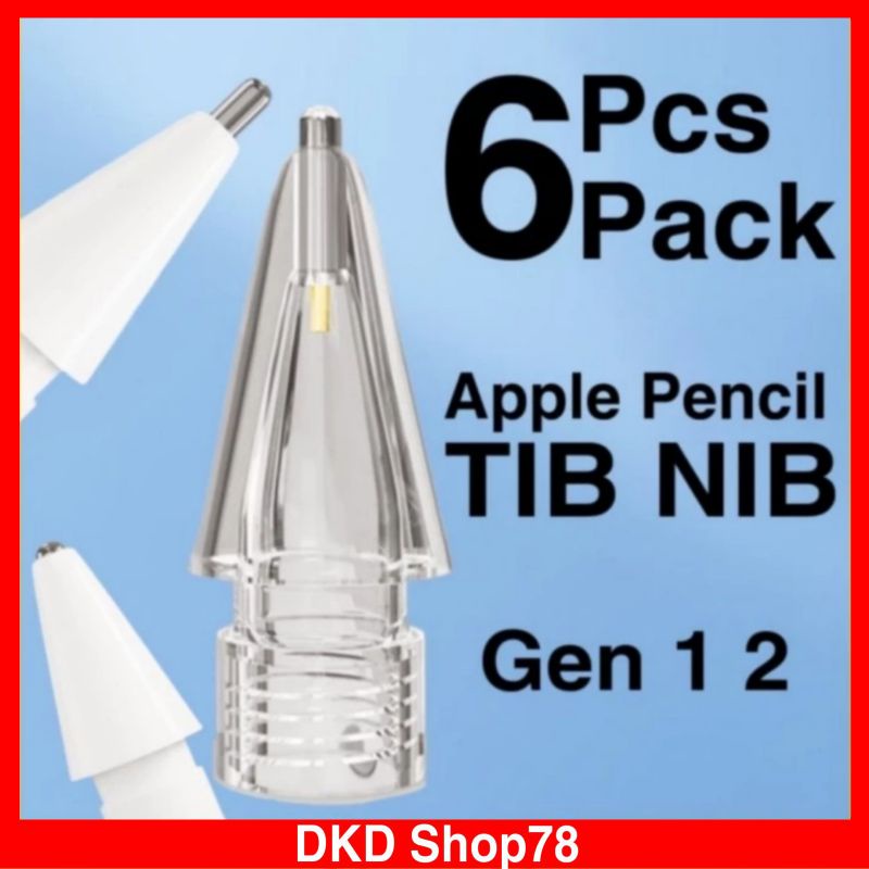 Tip Nib แพ ็ ค 6 ชิ ้ นสําหรับ Apple Pencil Gen 1 &amp;2