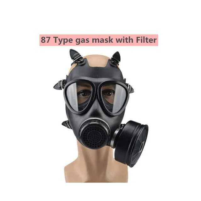 หน้ากากป้องกันแก๊สมลพิษ แบบเต็มใบหน้า พร้อมตัวกรอง MF87