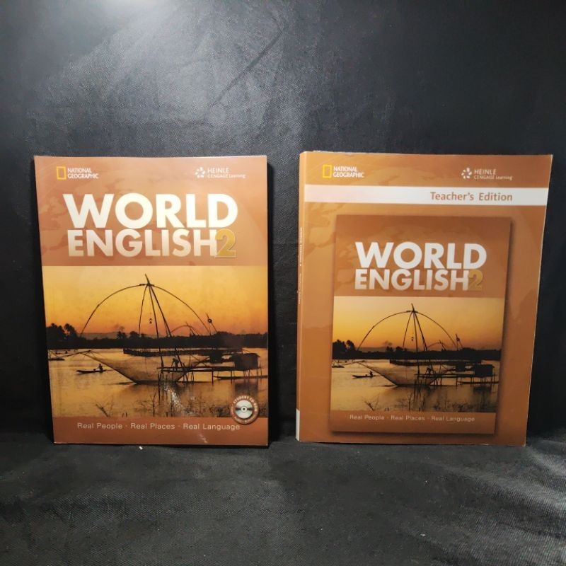 หนังสือ World English 2, หนังสือนักเรียน, ครูฉบับ, คนจริง, สถานที่จริง, ภาษาจริง, การเรียนรู้ Heinle