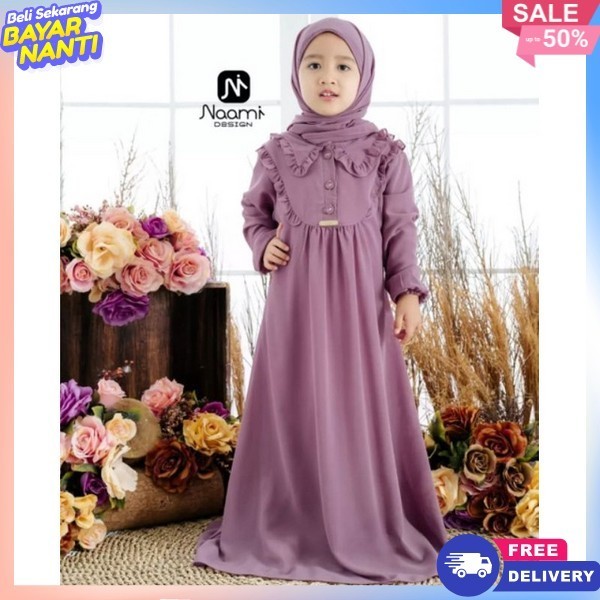 Eid เด็ก Gamis อายุ 1 2 3 4 5 6 7 8 9 10 11 12 13 14 15 16 Bsju Ganis มุสลิมเด็ก Bju Gmis Eid al-Fit