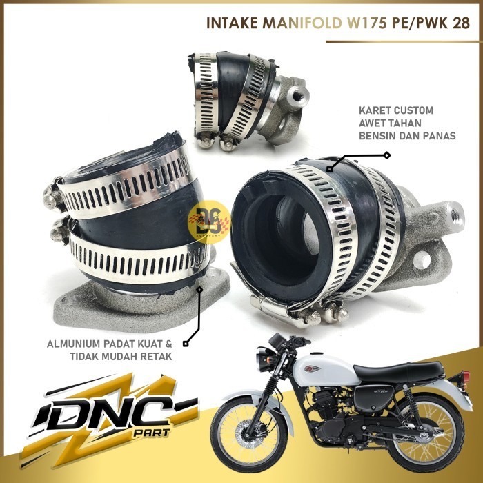 ท่อร่วมไอดี Kawasaki W175 Pe 28 Dnc Part จัดส่งฟรี