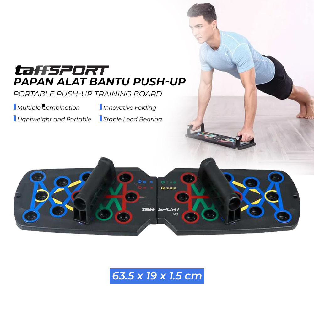 R3S Taffisport Portable Push-up Training Board - A603 - สีดํา R3WS