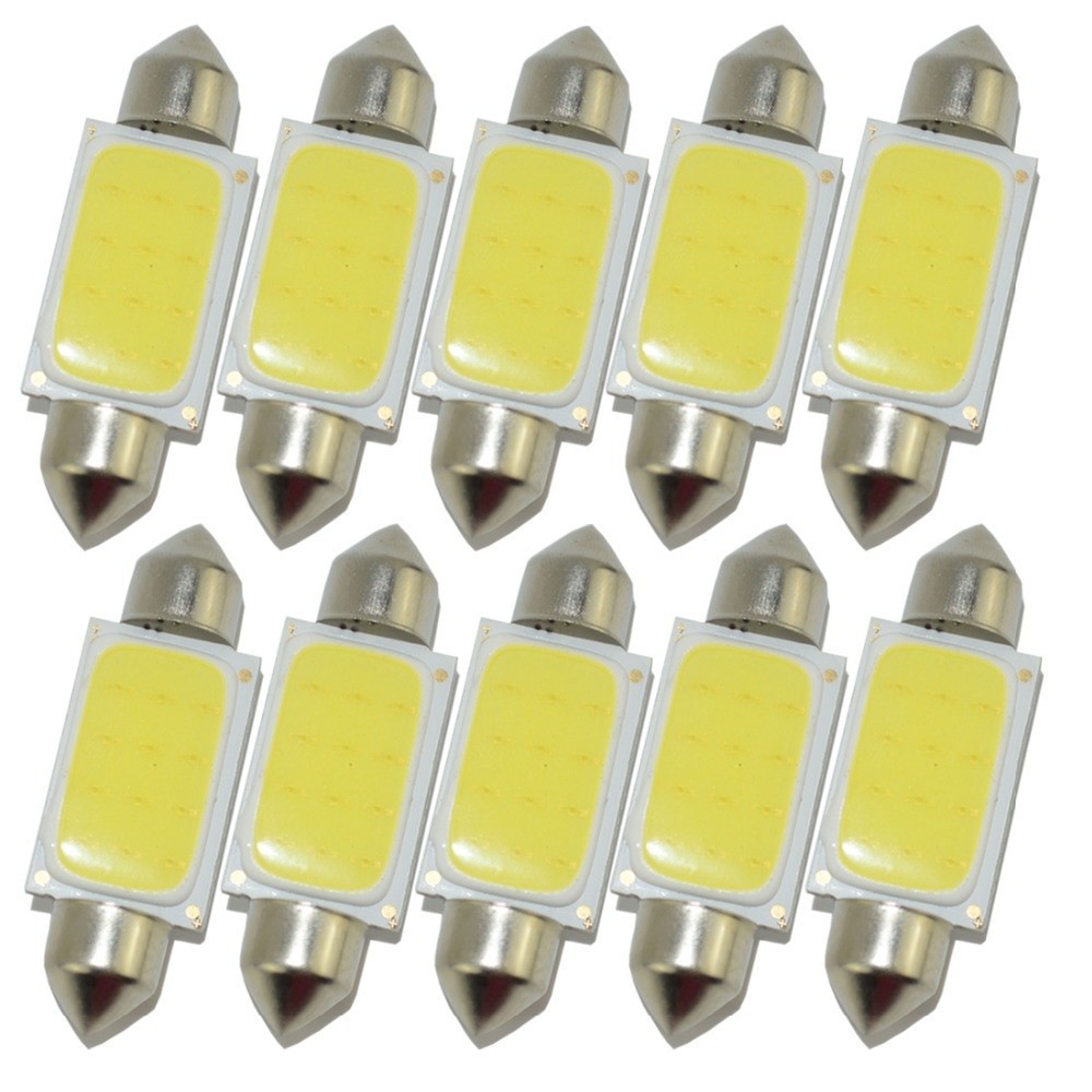 ไฟภายในรถ LED แผ่นโดมไฟ C5W 2W Cool White 1 ชิ้น - BA9S