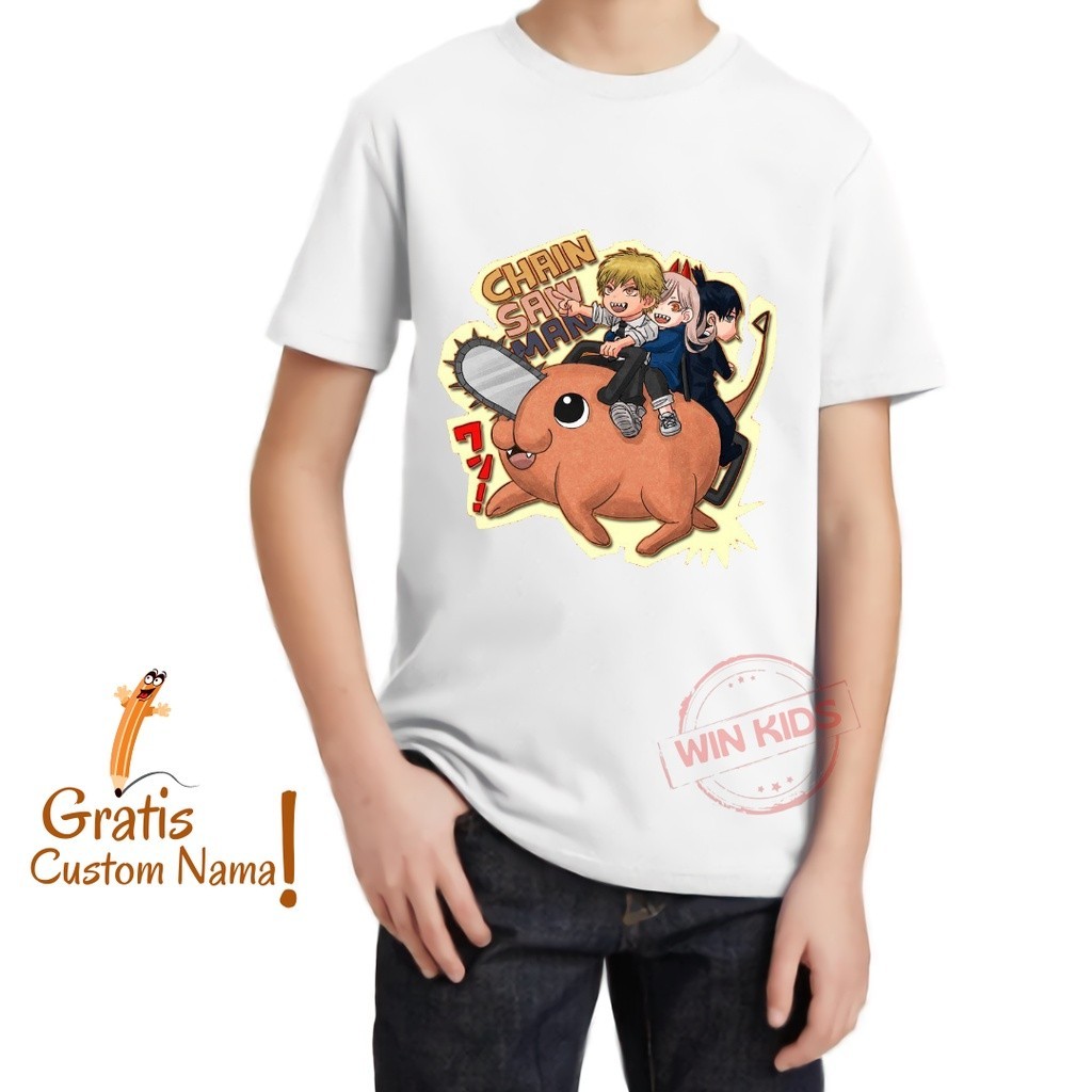 เสื้อยืดเด็ก POCHITA CHAINSAW MAN ANIME MAN MANGA