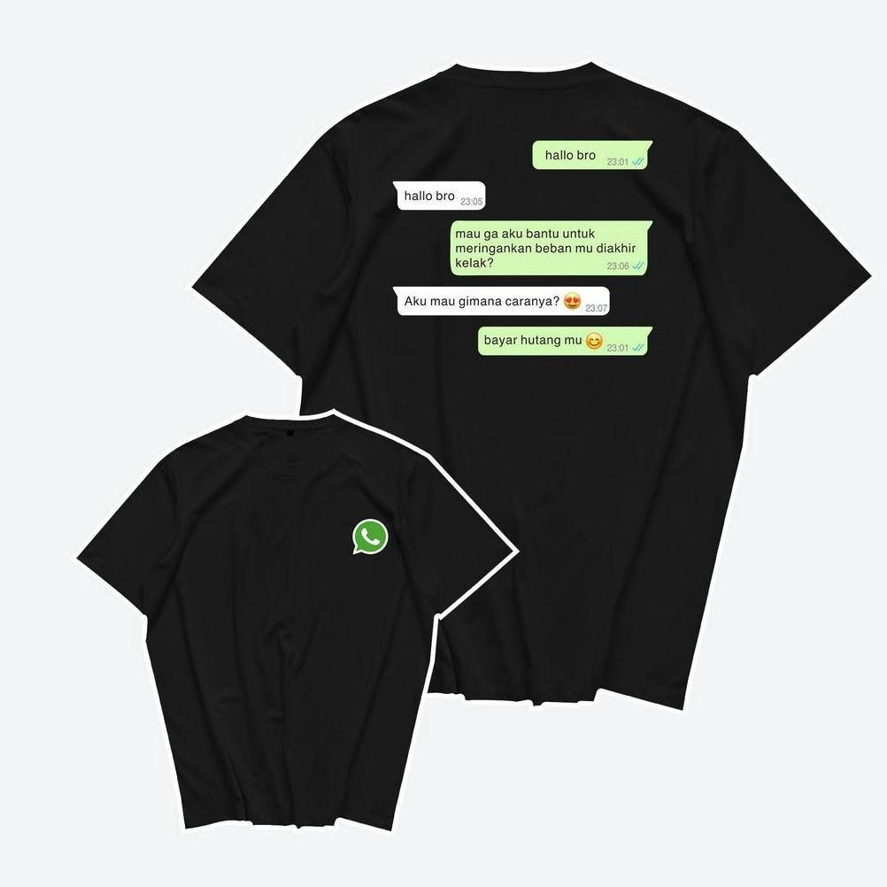 เสื้อยืดลิมิเต็ด Chat Pay at Your Debt เสื้อคํา เสื้อยืด Combed 24S