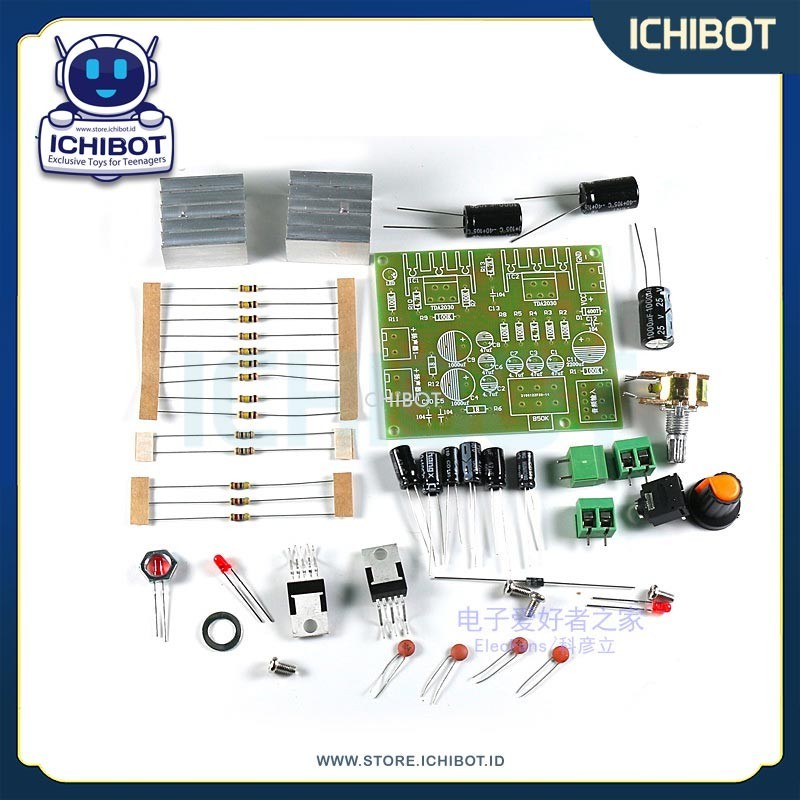 TDA2030A DIY ชุด 2.0 Dual Channel Pure Power Stage Amplifier 12v PCB