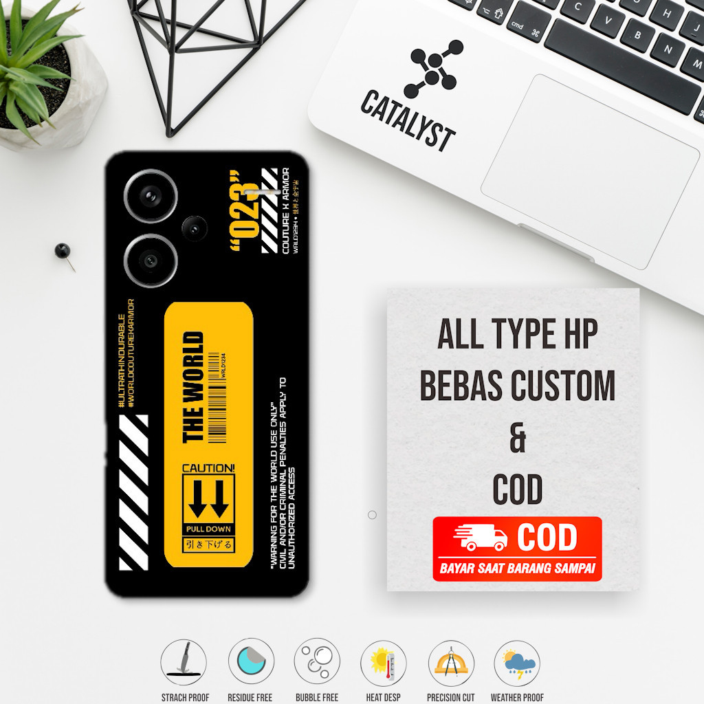 (ซื้อ 1 แถม 2) Garskin Skin Redmi Note 13 Pro Plus 5G Fullbody SKN Motif 6J2 - สามารถปรับแต่งได้ - เ