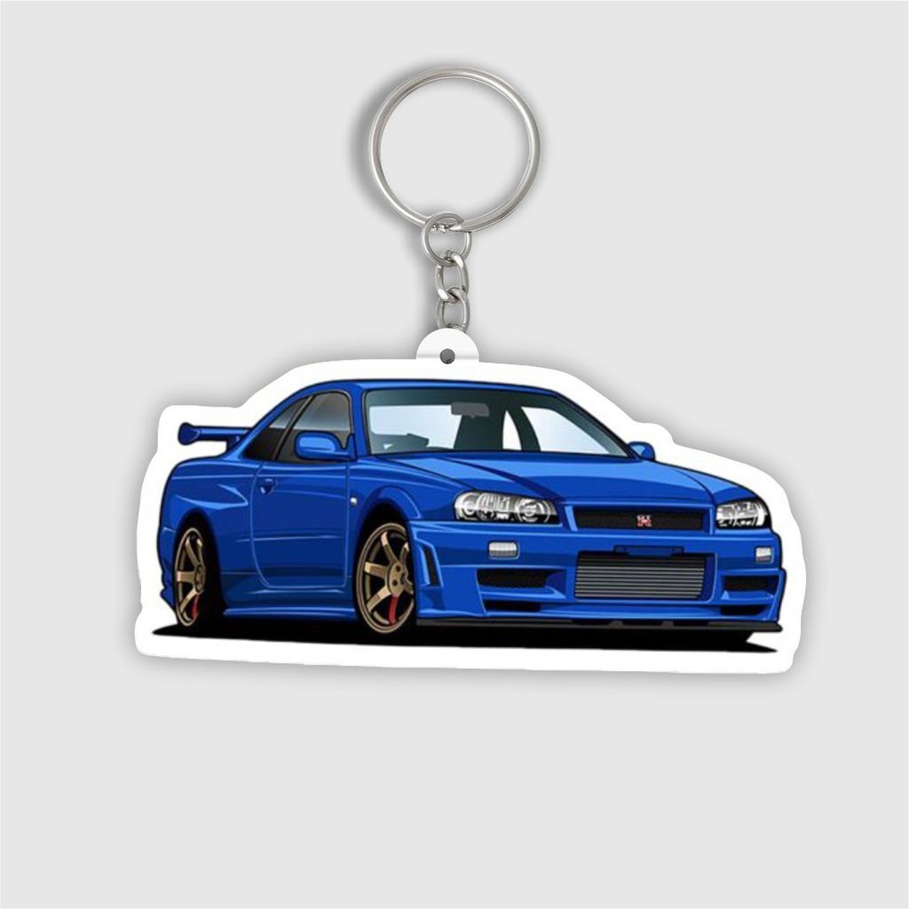พวงกุญแจ GANTUNGAN "Skyline R34 GTR"
