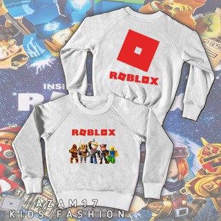 เสื้อกันหนาว คอกลม มีฮู้ด พิมพ์ลาย Roblox Game สําหรับเด็กผู้ชาย และเด็กผู้หญิง