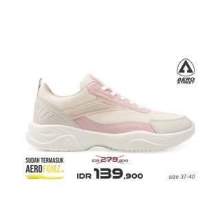  37-40 Fresh Lemon Natural Pink Beige - รองเท้ากีฬา รองเท้าผ้าใบลําลอง สําหรับผู้ชาย ผู้หญิง Aero Street