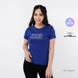 รีสต็อก !! เสื้อยืด พิมพ์ลาย Belinda Royal Blue Kaos 1B000