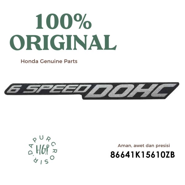 CBR150R MARK STICKER, 6 SPEED DOHC TYPE 1 - 86641K15610ZB