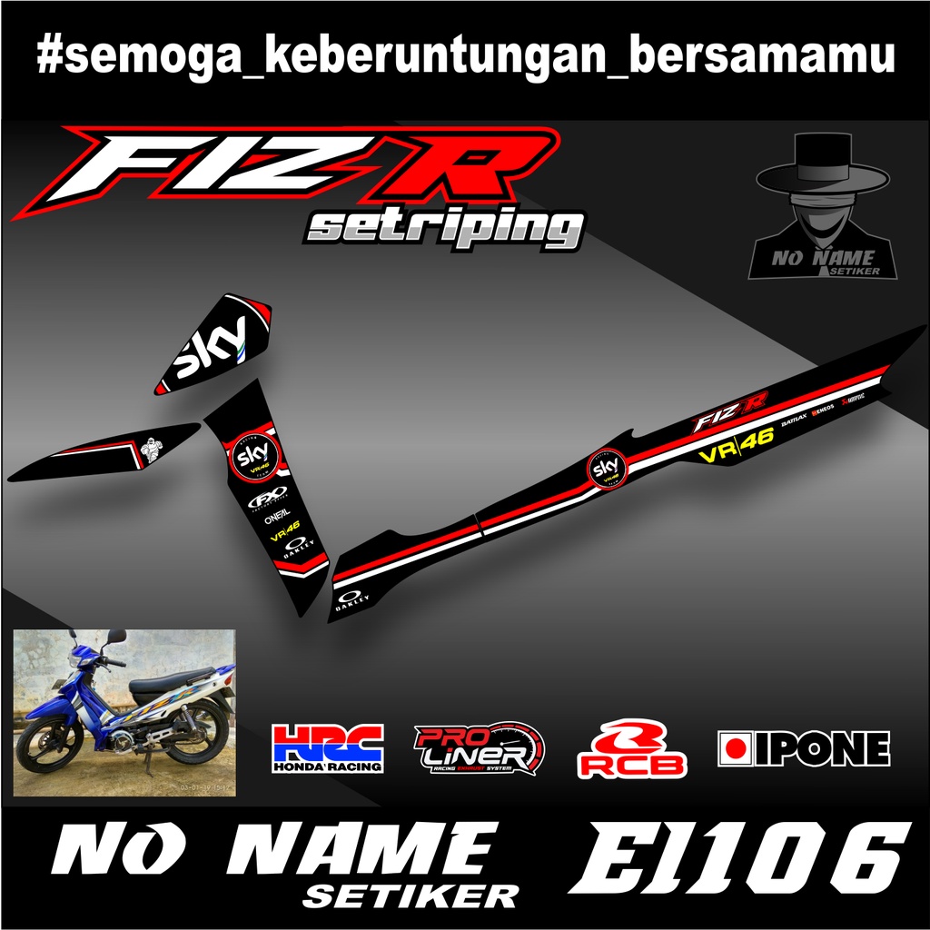 BODY STRIPING STICKER (el106) F1ZR FIZR 2001 2002