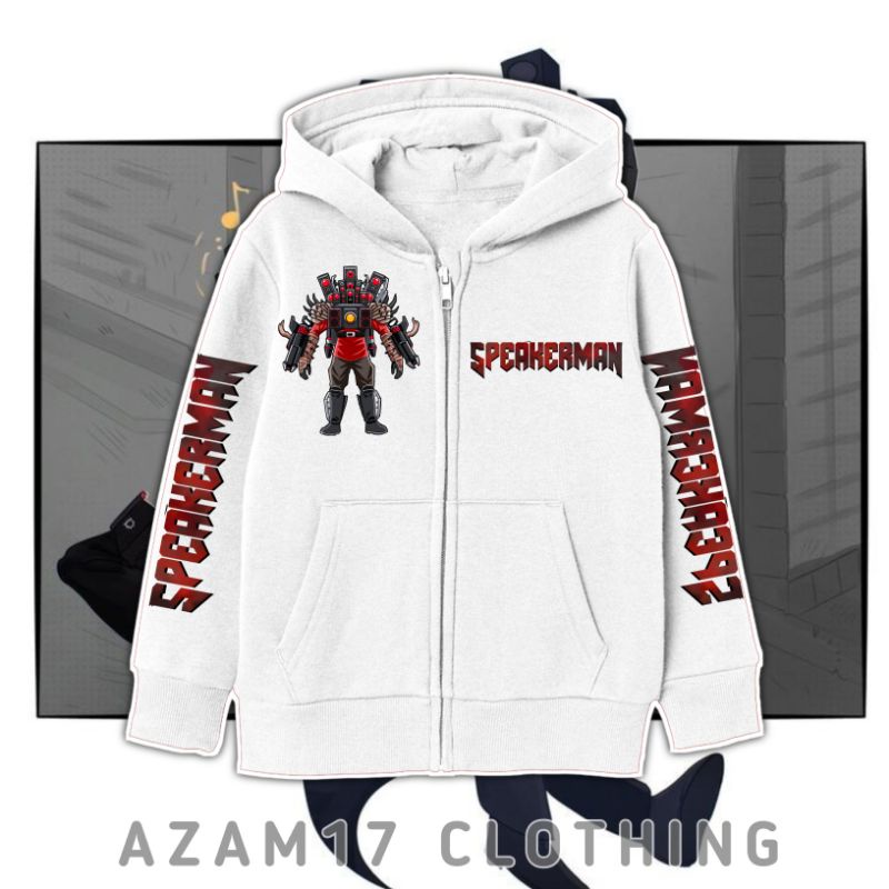 Titan Speakerman อัพเกรด Skibidi ห้องน้ําเด็กซิป Hoodie แจ็คเก็ตชายหญิงซิปแจ็คเก็ต