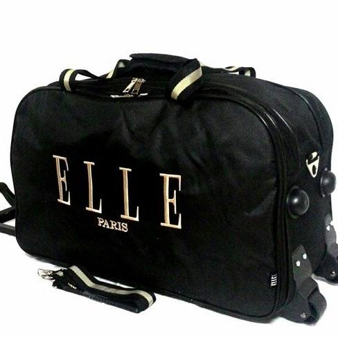 ELLE TRLLY CLOTHES BAG / ELLE TRLLY TRAVEL BAG สีดํา