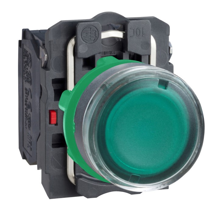 โคมไฟปุ่มกดเดิม Schneider Xb5Aw33B5 22Mm 24Vac/Dc Green Nonc Best