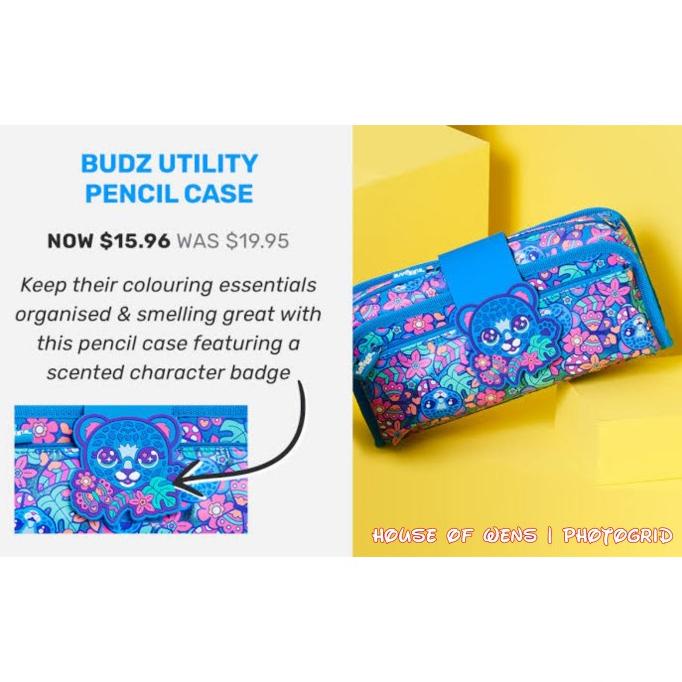 Smiggle Budz Utility Pencil Case Original - กล่องดินสอ Smiggle Limited Edition