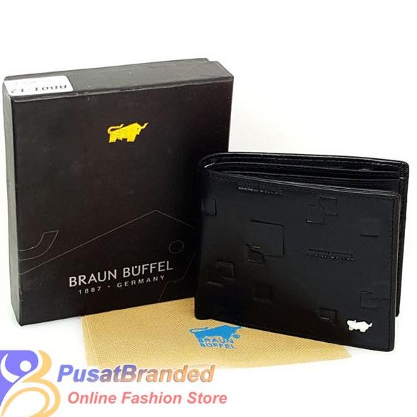 กระเป๋าสตางค์หนัง นําเข้า สําหรับผู้ชาย | Braun Buffel Bb01-12 Black Limited Edition