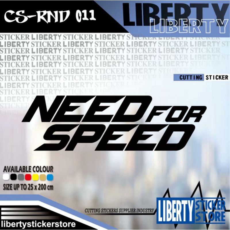 สติ๊กเกอร์ตัด Need For Speed | สติ๊กเกอร์ตัด Need For Speed