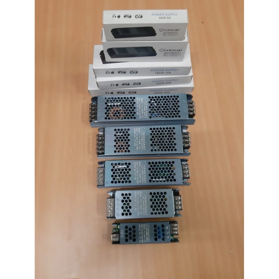 MANTAP YAMASAKI slim power supply transformer 12Volt 5A อะแดปเตอร์
