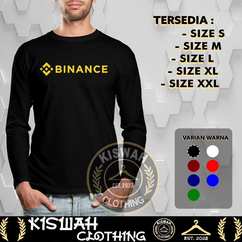 BNB Binance Logo เสื้อยืดแขนยาว Distro Shirt