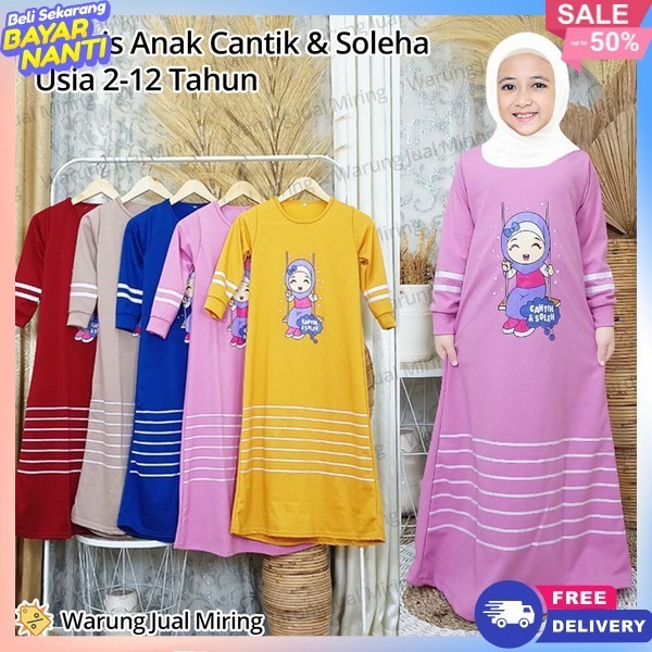 Hamis รุ่นล่าสุด 2024 เกม Tanggung เด็ก Gamis ชุดสําหรับ Eid อายุ 1 2 3 4 5 6 7 8 9 10 11 12 13 14 1